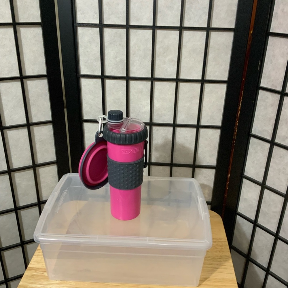 Dexas Popware Snack Duo & Travel Water Cup & Treat Food 360ml Dog Pup.